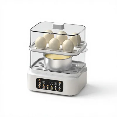 2026 Electric Steamer/Egg Cooker Auto-Off Breakfast Maker Steaming Pot Egg Boiler Household Small New Model