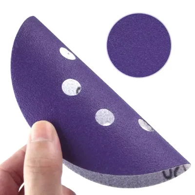 150mm 6-Inch Flocked Sandpaper High Quality Sanding purple Ceramic Disc for Metal Polishing Abrasive Tools Backing Sheet