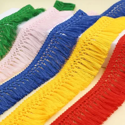 Width Cotton Fringes 4cm Lace Jacquard Fringe Trimmings Tassel Curtain Garment Accessories Width Cotton Shawl Carpet
