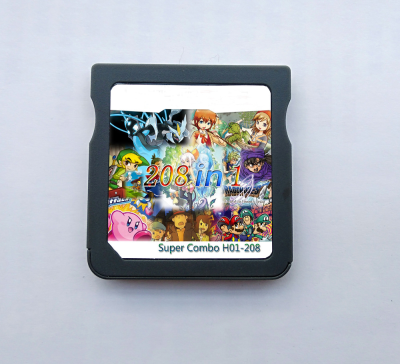 HOT 208 in 1 Video Game Cartridge Card for Nintendo DS NDSL NDSi 3DS