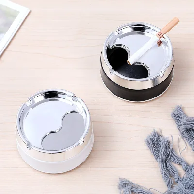 Household Stainless Steel Living Room Ashtray Wear-resistant Drop-proof Multi-functional Easy Clean Modern Minimalist Design