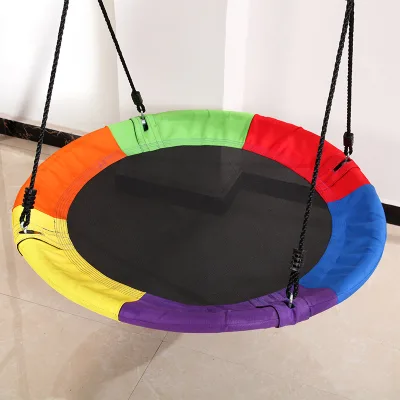 Manufactory Good Quality Tree Swing Strap Outdoor Toy Baby Swing Yellow Green Red Blue Seat Set OEM Style