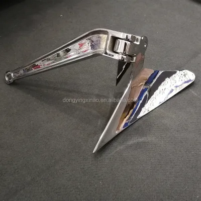 Xinao Marine Anchor Supplier 316 Stainless Steel Mirror Polished Marine 12kg Plough Anchor for Yacht & Boat