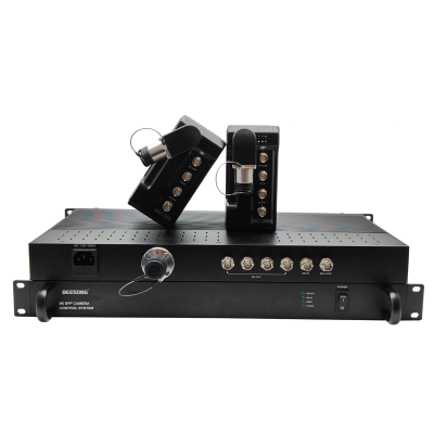 Video Production Studio Equipment 4K SDI Fiber Optic Video Tally Media Converter 10KM Long Distance Transmission