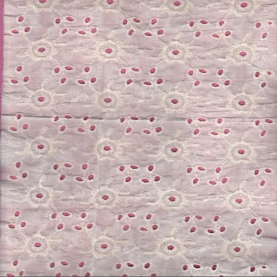 Wholesale Organic 100% Cotton Embroidery Lace Fabric for Women T-shirt
