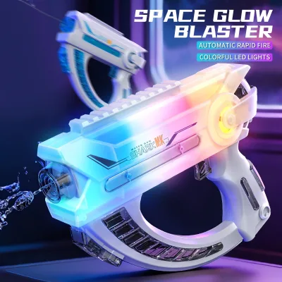 Children's Outdoor Toys Rainbow Pineapple Blaster Colorful Futuristic Kids Electric Water Gun Game Squirt Gun with LED Light