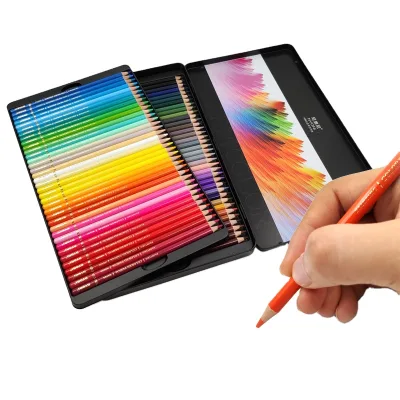 Professional 48 Color Oil Soluble Wooden Filing Coloring Colored Pencils