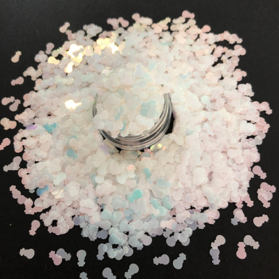 PET Eco-friendly Lute Shape Glitter Powder Home Decoration Glitter