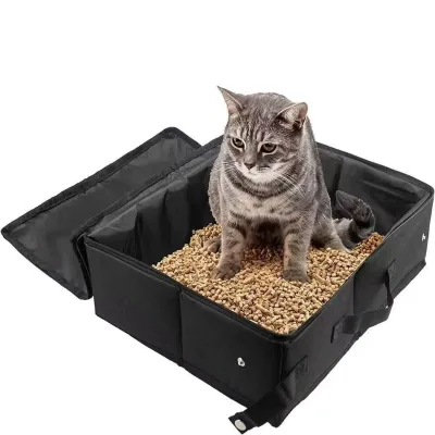 Cat Outdoor Portable Foldable Cat Litter Box Large Waterproof Enclosed Cat Suppliers