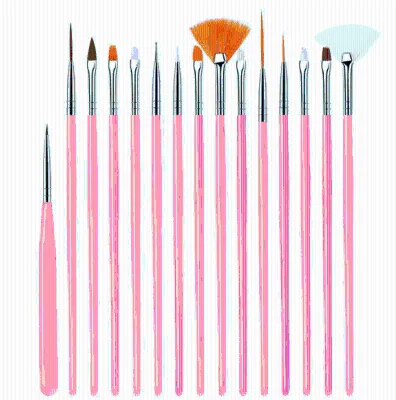 Professional Nylon Nail Art Design Pen and Brush Set Dotting Painting Pen for Nail Art