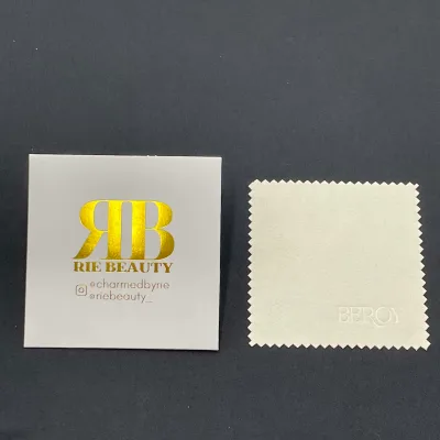 Custom Over Size Anti Tarnish Jewelry Cleaning Cloth With Logo