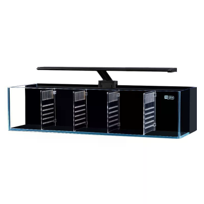 Wholesale Super White Fighting Fish Glass Aquarium Multi-compartment Isolated Post-filter Small ECO Fighting Fish Aquarium