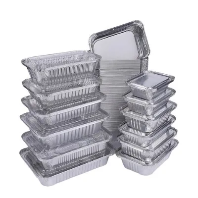 Color aluminum foil tray colorful airline foil container disposable aluminum tray