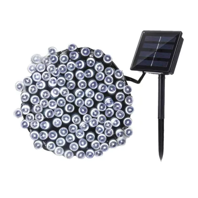 Solar Christmas Lights 8 Modes IP44 Waterproof Rechargeable Button Control 7m/12m/22m for Outdoor & Indoor Thanksgiving Decor