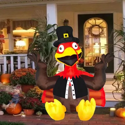 Custom Inflatable Thanksgiving Turkey Model Blow-Up Thanksgiving Yard Outdoor Shopping Mall Decoration