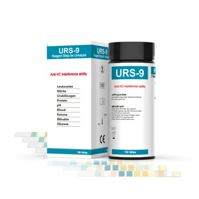 9 in 1 Machinery Urine Test Strips, Visual Acuity Examination Apparatus for Nitrite pH Protein Albumin Ketone