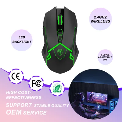 Extremely Low Power Consumption Computer Gaming Mouse 2.4Ghz Wireless Gaming Mouse