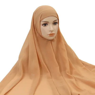 Wholesale Summer Durable Hijab Khimar Pearl Chiffon Arab Muslim Fashion Hijabs