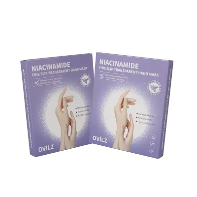 OVILZ Hyaluronic Acid Niacinamide Moisturizing Exfoliating Lightening Custom Logo Sheet Hand Mask