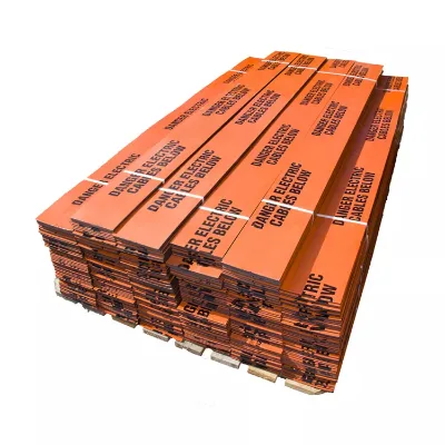 Anti-corrosion PE HDPE Polymeric Cable protection Covers Underground Warning Sign Board