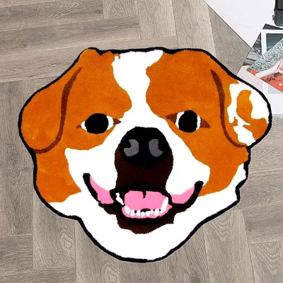Animal Shaped Rugs Customised Non slip Floor Custom Personalised Mats With Outdoor Logo Dog Door Mat Anime Floor Mats