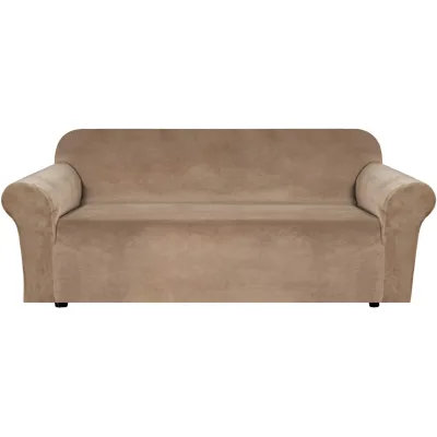 Best Sale Premium Elastic Stretch Sofa Cover 94% Polyester 6% Spandex Modern Solid Pattern Customizable Color High Quality Sofa