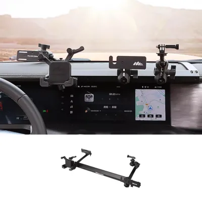 For GWM Tank 300 Off-Road Aluminum Alloy Integrated Bracket Central Control Dashboard Phone Holder Multifunctional Rail Radio