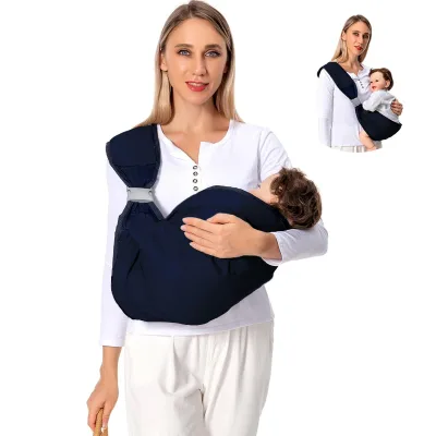 Adjustable Baby Carrier One Shoulder Labor Baby Wrap Sling Front Holder Carrier for Infant Baby Sling Carrier Newborn