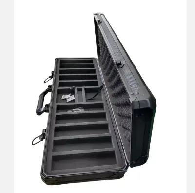 Aluminum Alloy Poker Chip Storage Case Carrier in Black Color for 1000pc Chips NOLY CASE