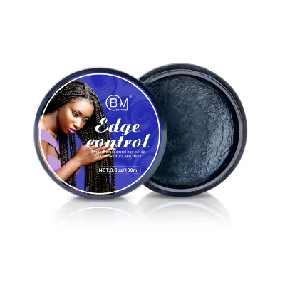 3 Day USA Delivery Own Brand Instant Strong Black Private Label Edge Control for Black Hair Alcohol Free