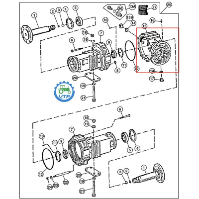 New Product T164998 Axle Drive Housing Fit for John Deere