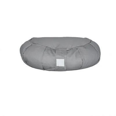 FelizMax Durable Zafu Meditation Cushion Zabuton Yoga Bolster Floor Seat Zippered Organic Cotton Cover Natural Buckwheat Filling