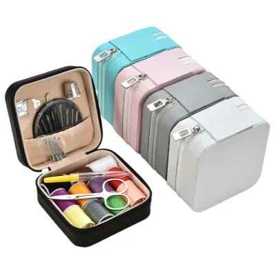Sewing Storage Bag DIY Hand Stitching Craft Organizer Bag with Complete Needle Thread Set for Household Use Hand Stitching