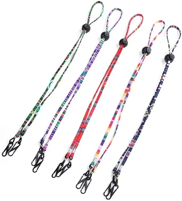 Hot Selling Custom Logo Durable Polyester Unisex Multifunction Dual Purpose Masking Glasses Lanyard Anti-Lost Extender