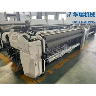 HJW822 HURUI 190cm Plain Fabric Water Jet Loom Engine Gear Japanese Bearings Gear Easy Operate Double Nozzle SANHE/XINLIAO