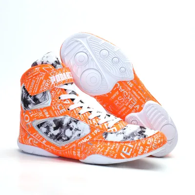 Factory Wholesale Drop-shipping Training Boxing Shoes PODARCEK Black Customized Logo for Men