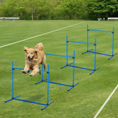 Wholesale Custom 4 Piece Dog Agility Starter Kit With Adjustable Height Jump Bars Included Carry Bag