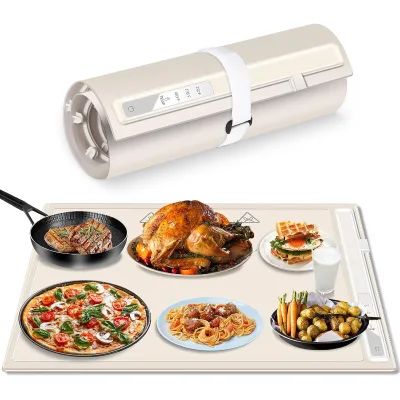 Dibangni Flax Rope Round 33cm Eco-Friendly Food Warmer Mat Portable Folding Hot Plate