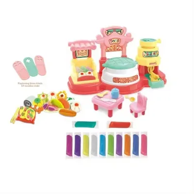 12 Colors Intelligent DIY Clay Dough Machine Food Making Safety Kids Play Dough Toy