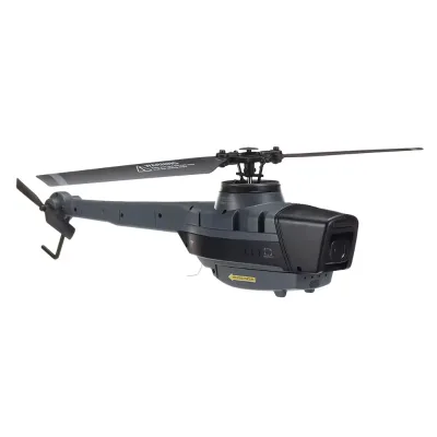 15 Mins Flying Time Optical Flow Positioning Single Propeller Aileron Free Rc Helicopter with 1080P Wide-angle HD Camera C128