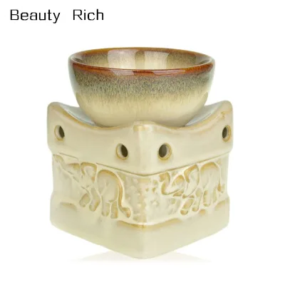 Ceramic Elephant Oil Burner Deep Bowl