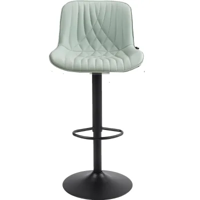 LT Anji Manufacture Breathable PU Leather bar Sandalyesi bar Chair Green Stools bar Chairs Dining for Kitchen Living Room