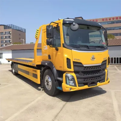 Brand New High-quality Dongfeng M3 One-tow-two Road Wrecker Flatbed Tow Truck.