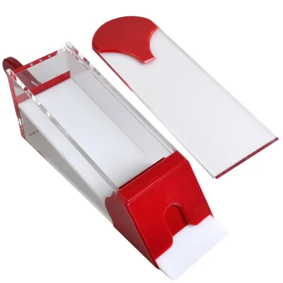 Professional Acrylic Gambling Texas Hold'em Baccarat Transparent Red 1-8 Pack Playing Card Shuffler Pokers Card Shoes Wholesale