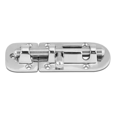 316 Stainless Steel Boat Door Lock Boat Bar Security Sliding Lock Heavy Duty Marine Boat Door Window Lock Slide Bolt Clasp