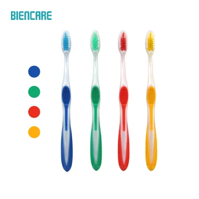 High Quality Adult Manual Toothbrush with Plastic Handle Soft Medium Nylon Bristles Extra Clean Tongue Cleaner Home Use