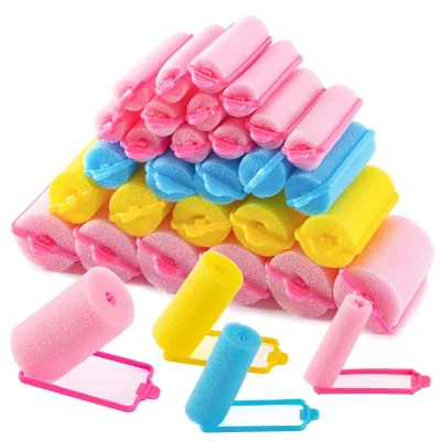 Europe Lady Styling Curling Tool Hair Roller Pin Natural Hair Curling Roller Set Sponge air Hair Curler Roller with Clips