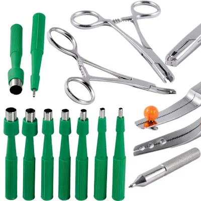 Disposable Punk Style Acrylic Skin Punching Machine Professional Experimental Drilling Perforation Buried Nail Subcutaneous
