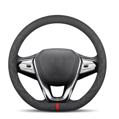 New Arrival Customizable Leather Steering Wheel Cover for Cars Perfect Fit