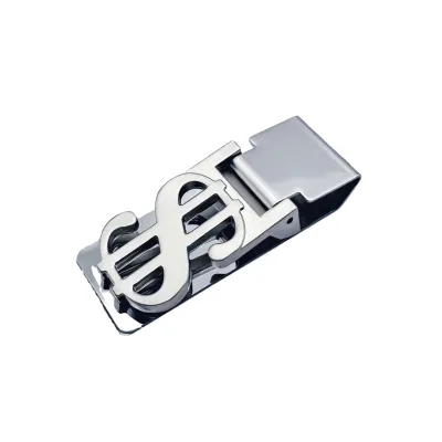 Wholesale Custom Stainless Steel Money Clip Fold Closure Dollar Metal Money Clip